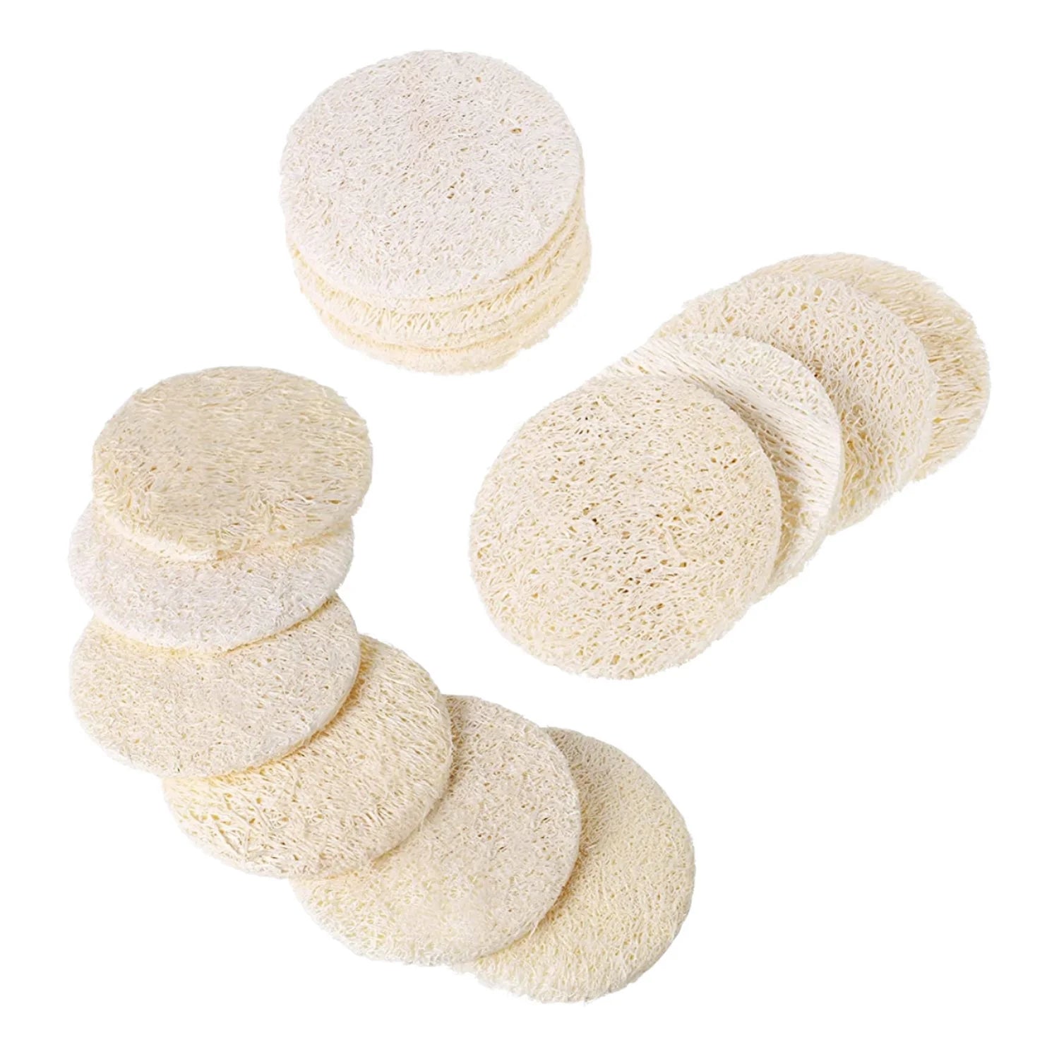 Large Natural Loofah Face Scrubber Body Cleanser for Men and Women Bath Spa Cleansing Tool