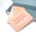 Custom Printed Paper Product Card Thank You Card for Small Business Low Moq