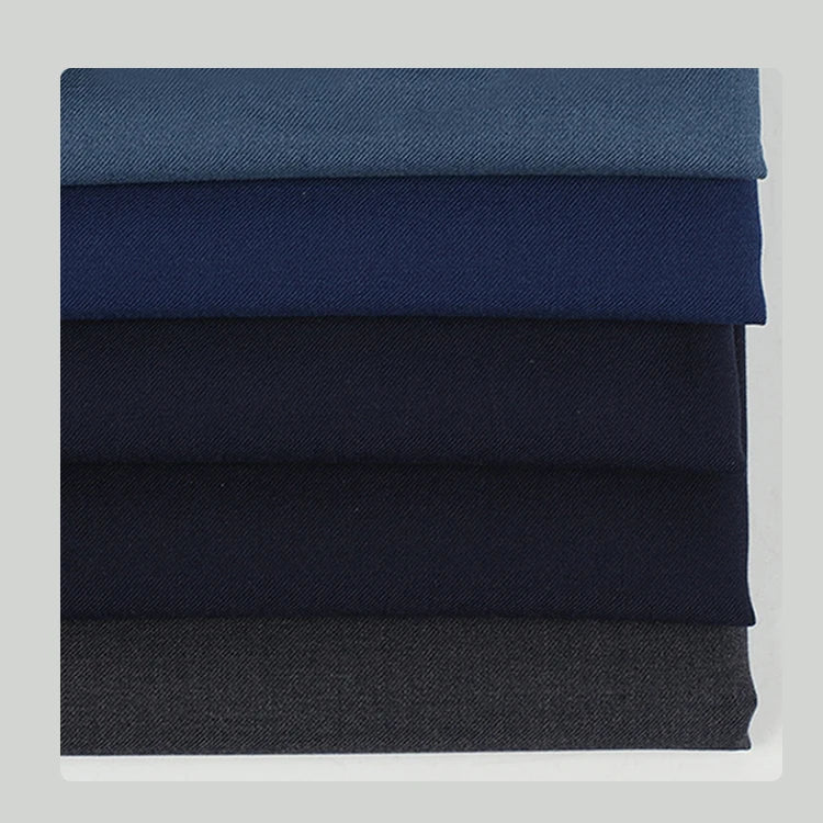 Fabric for Women Men Track Suit Woven Twill Solid Anti-pill 75% Polyester 25% Rayon Wool Blend Customized Logo