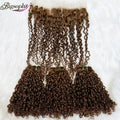 Super Double Drawn Pixie Curl Hair Brazilian Raw Virgin Cuticle Aligned Hair Bundles Funmi Human Hair Extension