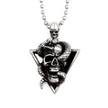 SS8-519P Medusa - Snake Skull Pendant Stainless Steel Necklace Gothic Jewelry Punk Necklace Jewelry