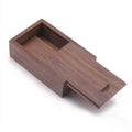 Wholesale Custom Rectangle Wooden Jewelry Box Slide Lid Multifunctional Small Wooden Keepsake Sundries  Brushes Packaging Box