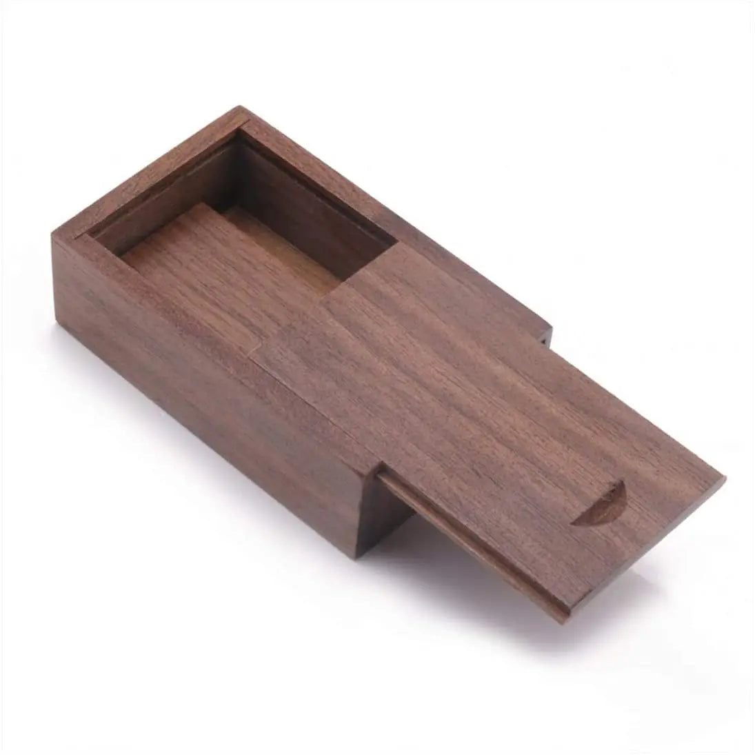 Wholesale Custom Rectangle Wooden Jewelry Box Slide Lid Multifunctional Small Wooden Keepsake Sundries  Brushes Packaging Box