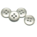 4 Holes Metal Button Coat Alloy Antique Silver Button for Shirt