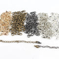 Wholesale Six Colors Alloy Lobster Clasp Hooks 50pcs/bag Key Chain Jewelry Making Findings & Components MegaBDM