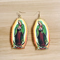 New Design Virgin Mary Earring Personality Retro Acrylic Earrings 2021 Women Fashion Earrings