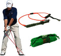Wholesale Golf Swing Resistance Bands Latex Soft Plastic Handle-Slight/Medium/Heavy Resistance Levels-Golf Training Aids Pull