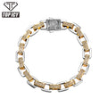 Top Icy 9mm Mixed Color Fashion Cuban Bracelet Gold Plated AAA Cubic Zircon Iced Out Full Diamond Men Bracelet