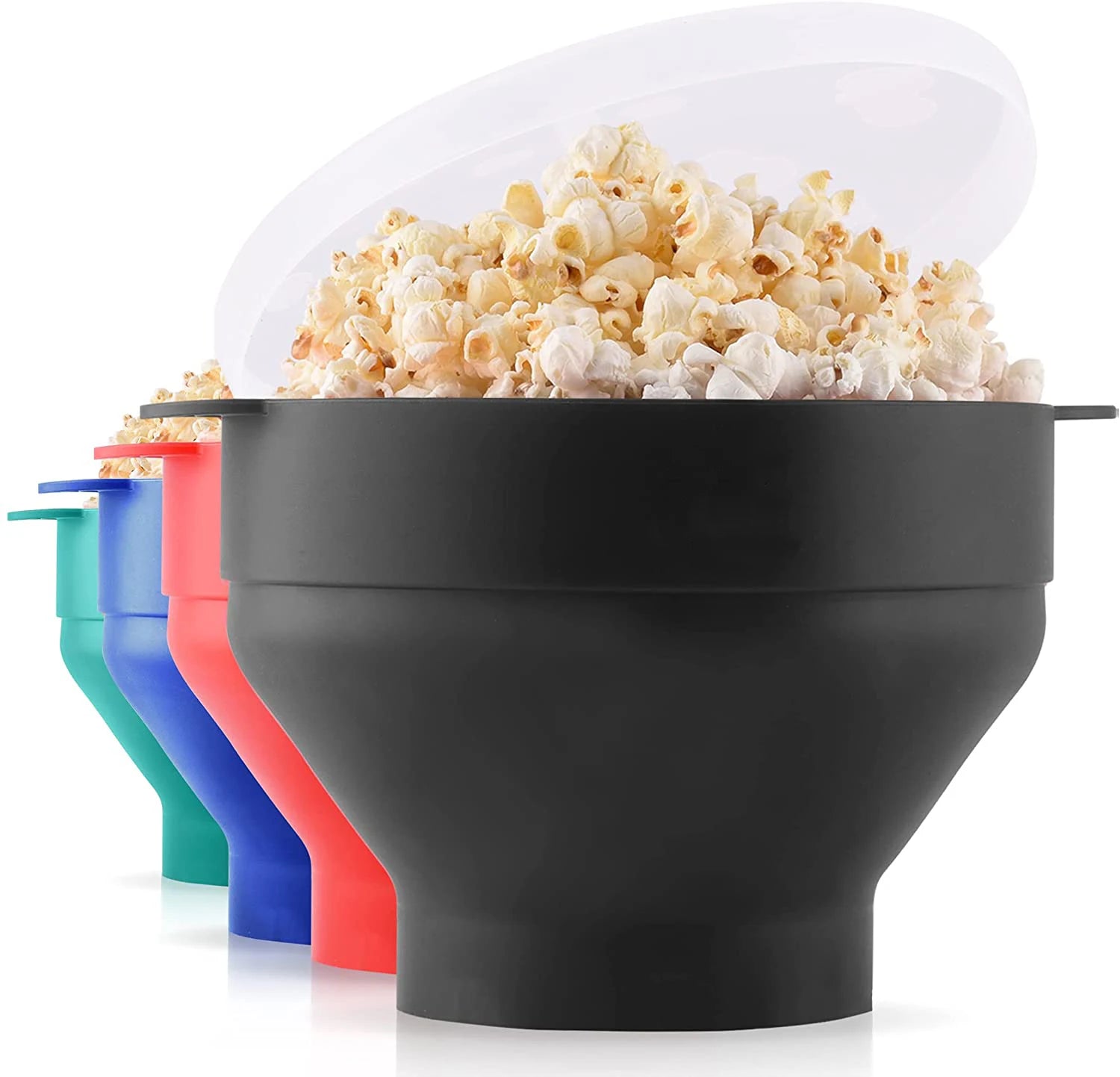 Microwave Oven Silicone Popcorn Bowl Foldable Kitchen Simple Tool Magic Household Popcorn Machine Container Healthy Cooking Tool