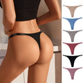 Evenyoung Sexy Underwear Wholesale Custom Low-waist Seamless T-back Sexy Black Thong Comfortable Breathable Women's Underwear