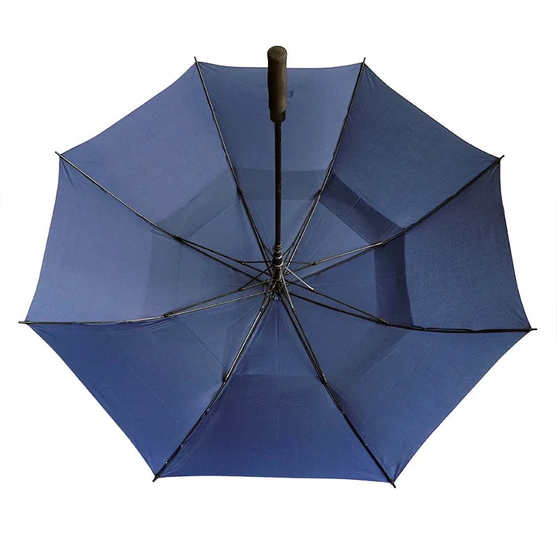 54/62/68 Inch Golf Umbrella Extra Large Oversize Double Canopy Vented Windproof Waterproof Stick Umbrellas
