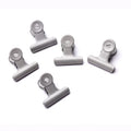 Weisita Direct Sales Stainless Steel Bulldog Clip White Color Office Binder Clip with Customized Logo and Round Shape