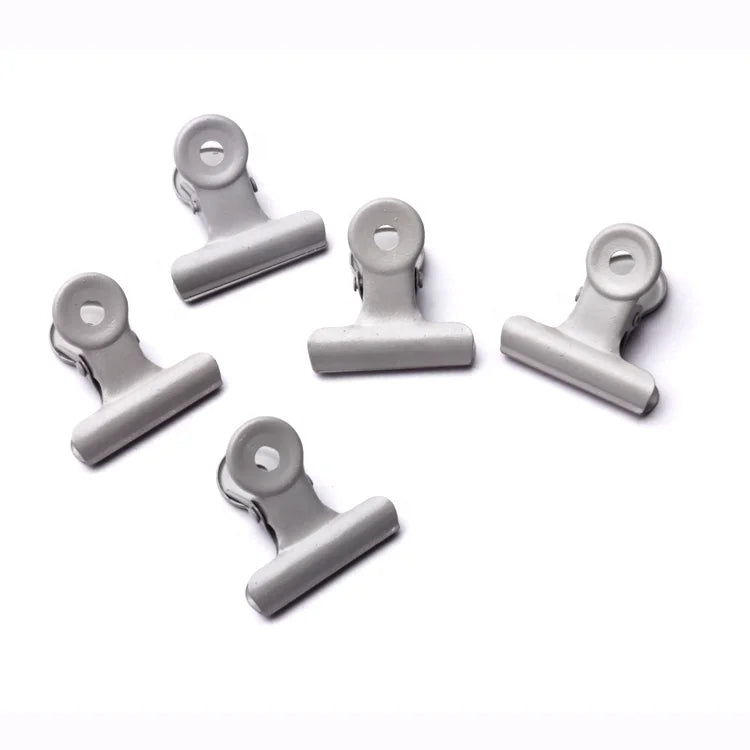 Weisita Direct Sales Stainless Steel Bulldog Clip White Color Office Binder Clip with Customized Logo and Round Shape