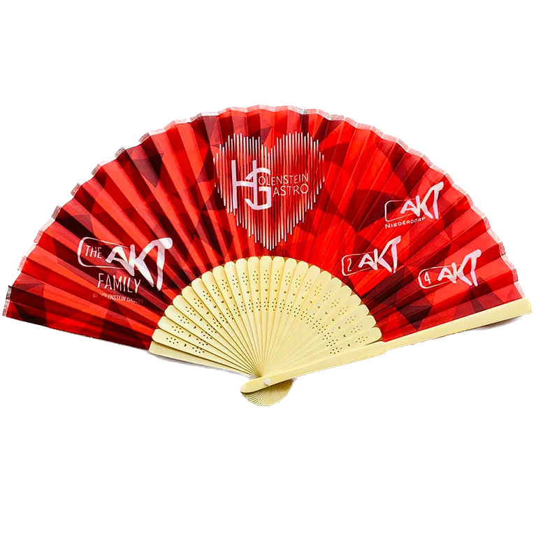 Good Quality Eco-Friendly Bamboo Folding Hand Fans-Customizable Logo for Promotional Gifts & Weddings