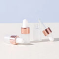 1ml 2ml 3ml 5ml Frost Cosmetic Essential Oil Glass Dropper Bottle New Vial Glass Bottle With Dropper for Mini Serum Sample
