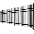 Premium Wrought Iron Steel Picket Fence Elegant Outdoor Fencing Trellis & Gates for Pets Puppy & Small Animals Heat Treated Wood
