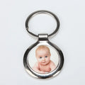 Classic Round Shape Sublimation Metal Keychain Blanks Custom Printing Blank Key Door with Aluminum Insert A-03