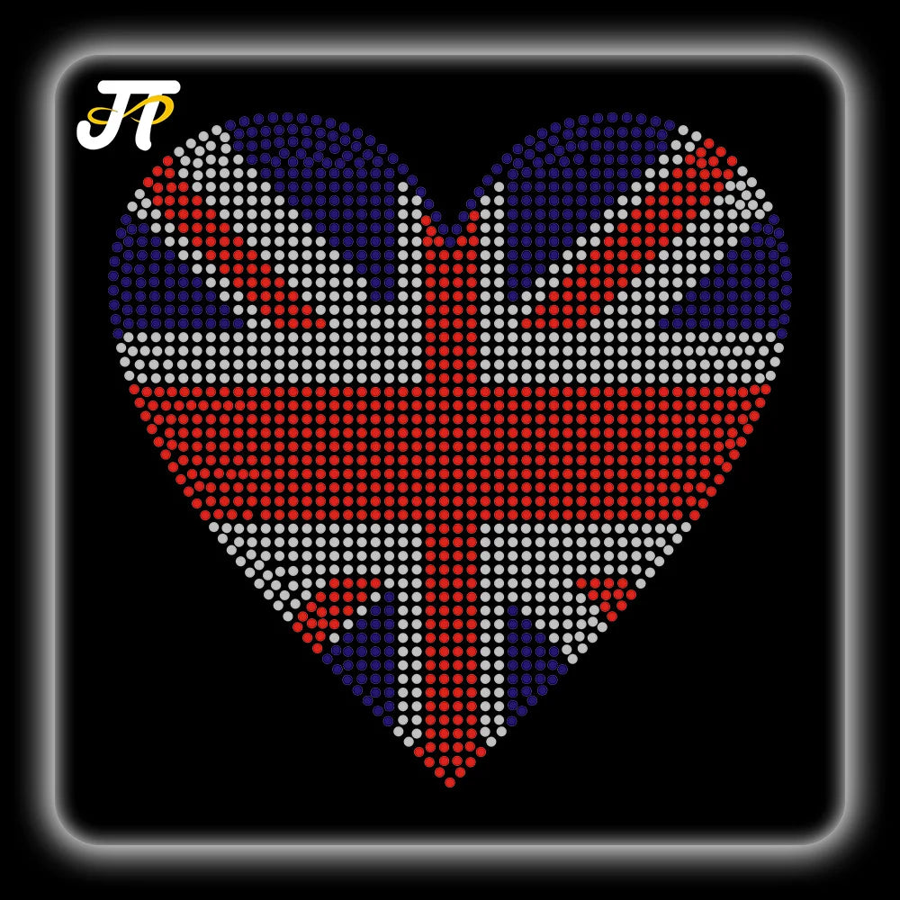 Custom Bedazzled Iron on Rhinestone Transfer Eco Friendly Navette Jewel Flatback Applique Heat Press Sparkle Crystal Design