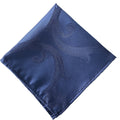 Jacquard Damask Polyester  Navy Blue Fabric Dinner Table Napkins for Restaurants