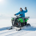 QIQU 150KG Load 125cc 4-Stroke Engine Utility Transport Vehicle Heavy-Duty Adults Gasoline Snowmobile Trail Touring 60KM/H