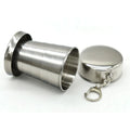 Stainless Steel Folding Cup Retractable Folding Cup Blackjack Cup for Drinking Tea
