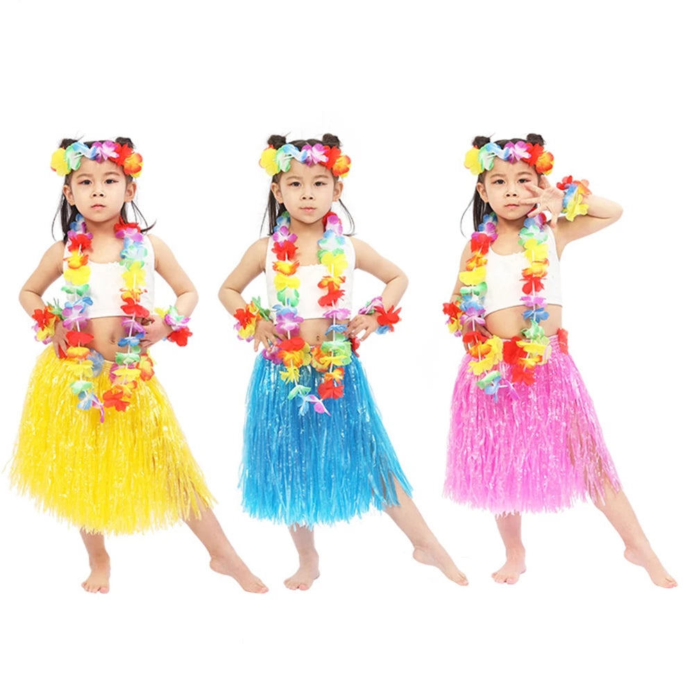 Hawaiian Hula Skirt for Kids