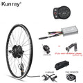 20inch-28inch 700C 36V 48V 250W Brushless Gear Hub Motor LCD Display Ebike Conversion Kit with Front Wheel for Electric Bicycle