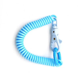 Theftproof Anti-lost Stretch Cord Safety Lanyard Key Ring with Lobster Clasp Multi Color Spiral Retractable Spring Coil Keychain