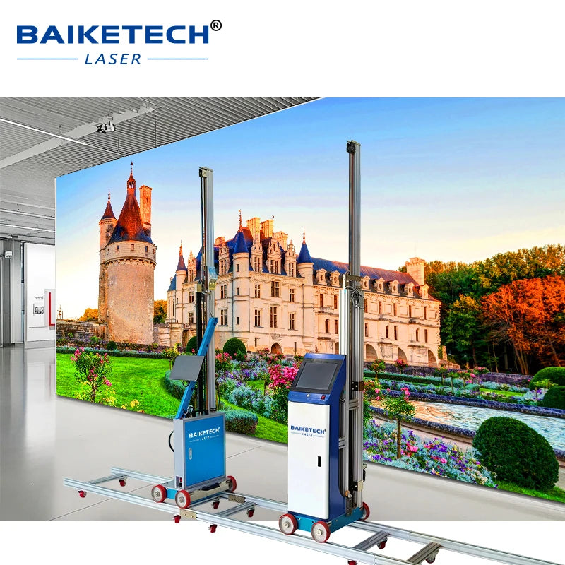 AI Wall Printing Machine 3D UV Vertical Wall Printer Touch Screen 3D Background Wall Painting Digital Varnish Inkjet Printer