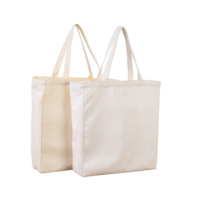Wholesale Cheap Reusable Shopping Plain Blank Cotton Canvas Tote Bag