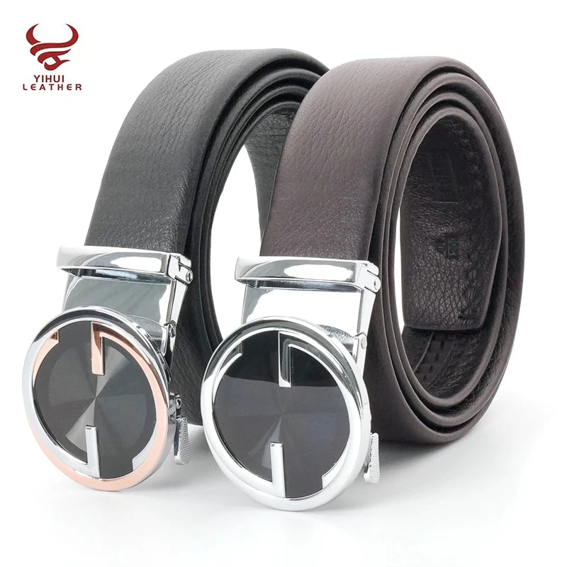 Designer Belts Full Grain Leather Belt 3.5cm Men Jeans Automatic Ultra-soft Genuine Leather Belt
