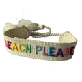 Wholesale Custom Personalized Design Name Letter Tassel Jewelry Beach Please  Woven Women Gifts Charm Bracelets