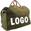 Multifunctional Heavy Duty Canvas Firewood Carrier Tote Large Wood Storage Bag With Handles