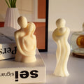 3D Hugging Couple Mold 3pcs Silicone for Art Body Resin Casting DIY Candle Making Soap with Opp Bag for Couples