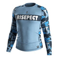 Judo Grappling T-Shirts Gym Man Compression Blue Bjj Clothing Mens Fitness Long Sleeves Rash Guard T Shirt