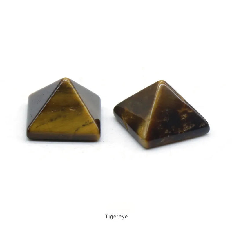 Huiying New Hot Selling Hand-Made Natural Carved Healing Stones Yellow Tiger Eye Pyramid Goddess Carving Crafts Crafts