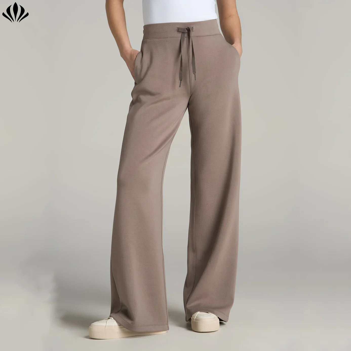 New Design Women's Casual Soft Oversized Fit High Waist Wide Leg Pants