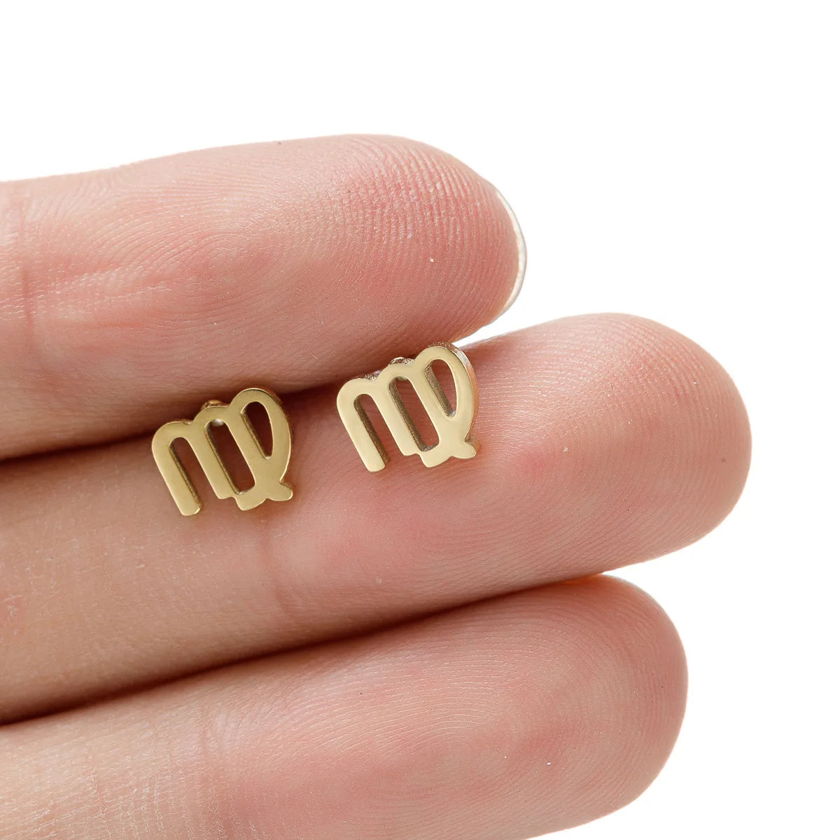 Minimalist Zodiac Sign Stud Earrings Celestial Astrology Horoscope Earrings Zodiac Jewelry for Mom