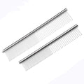 Dropshipping Custom Logo Dematting Rounded Teeth Non-Slip Stainless Steel Grooming Clean Pet Dog Cat Comb