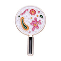Microscope Enamel Pins Custom Microbiology Paramecium Brooches Lapel Badges Funny Science Jewelry Gift for Students Friends
