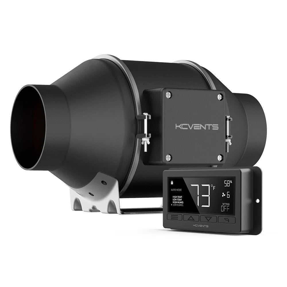 4 Inch Inline Duct Fan Blower Fan with Variable Speed Controller HVAC Blower for VentilationIntake Hydroponics