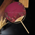 Promotional Both Side Printing Paper Round Hand Fan