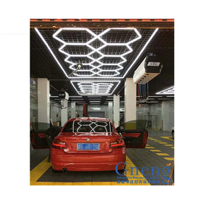 Factory Sell Luxury Garage Hexagonal Ceiling Light Led Detailing Light for Car Showroom