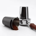 Coffee and Kitchen Accessories Stainless Steel Espresso Coffee Tools for Portafilter Silver/black 51/58mm Coffee Dosing Cup
