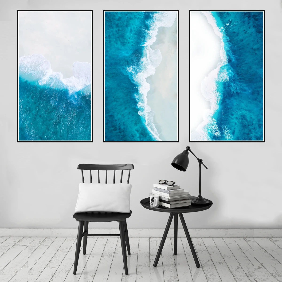 Sea Wave Seaside Canvas Oil Painting Poster Picture Hangings Home Art Decor Oil Painting on Canvas Poster Print Wall Art Picture