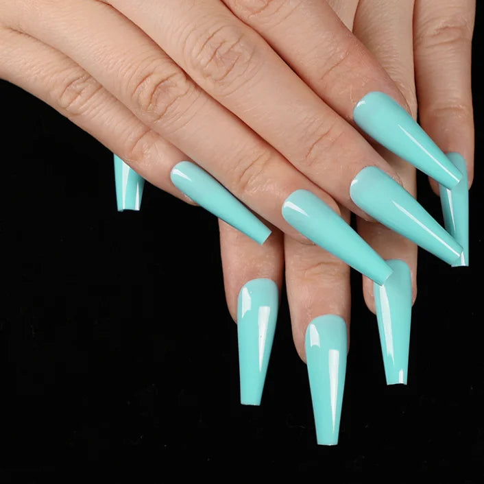 Acrylic 24 Pieces Wholesale Private Label Packaging Box Designs Long False Gel Press on Nails