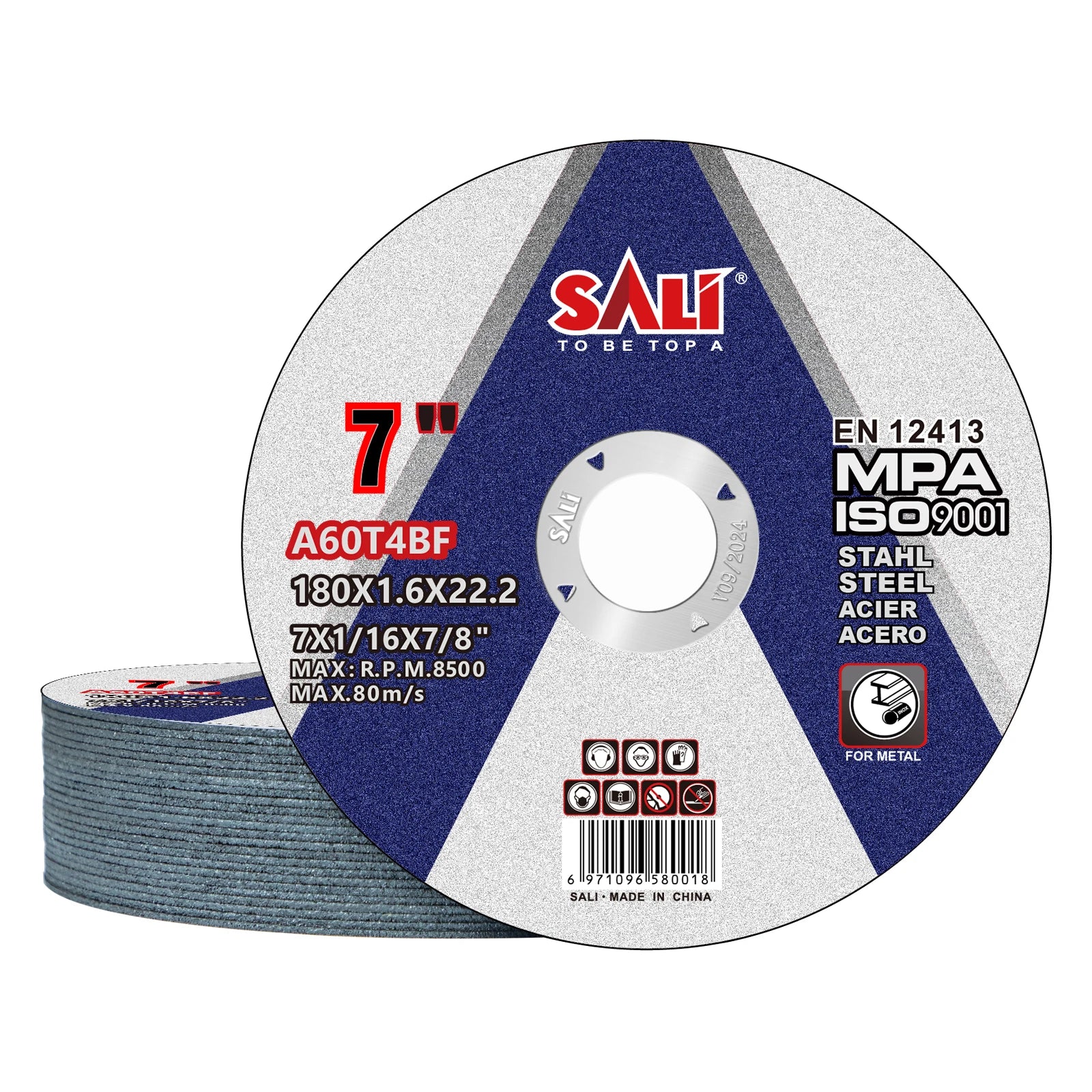 For 200 Pack 5/8 Inch High Hardness Cut-off Wheels 60 Grit General Purpose Metal Abrasive Disc for Angle Grinders OEM Supported