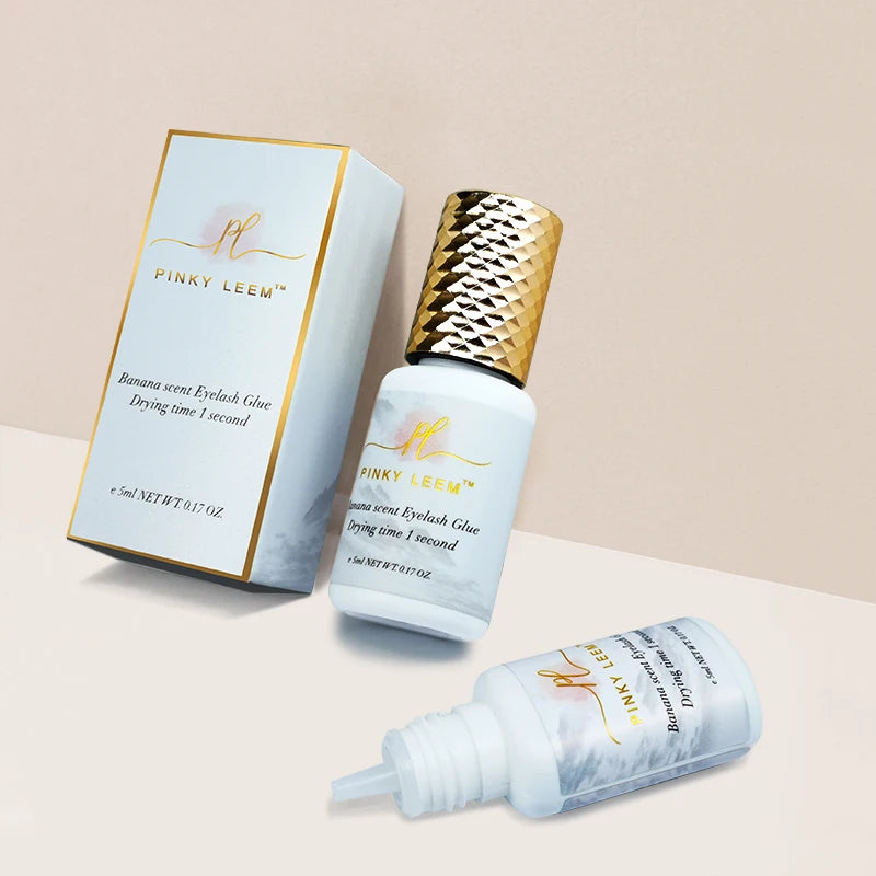 Pinky Leem Private Label Fast and Safe Eyelash Extension Glue Accept Custom Logo 0.5-1 Seconds with MSDS Certification