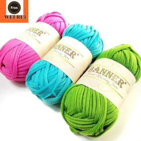 T Shirt Yarn Crochet Polyester Spaghetti Handmade Crochet Amigurumi Hilo De Trapillo De Camisetas for Knitting Bag