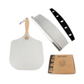Large Foldable Aluminum Pizza Peel with Wooden Handle Removable Skin Plate Cake Transfer Baking Tool 60x30cm 504g Pizza Stands